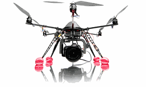High Alpha Media will use this radio controlled helicopter to conduct close-range aerial video and photography. (High Alpha Media)
